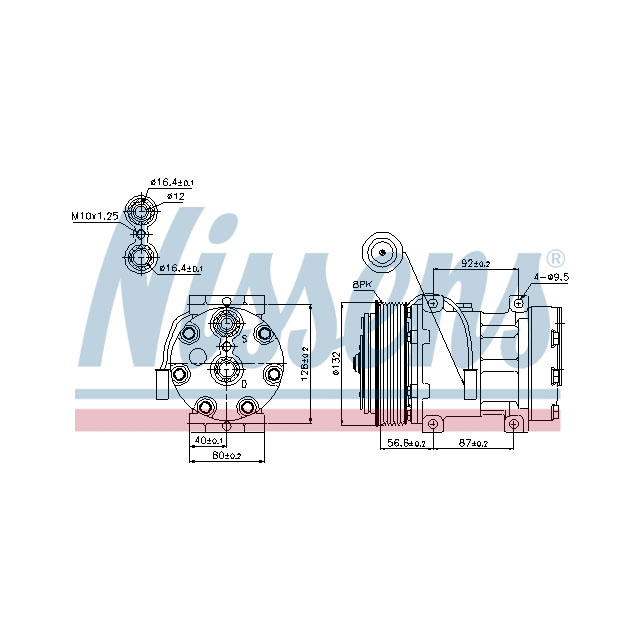 NISSENS COMPRESSOR TO SUIT RENAULT
