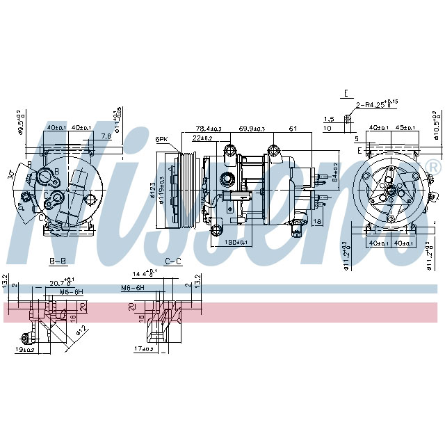 NISSENS COMPRESSOR TO SUIT LCV