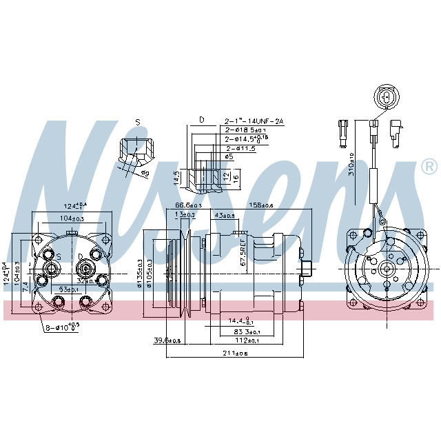 NISSENS COMPRESSOR TO SUIT IVECO