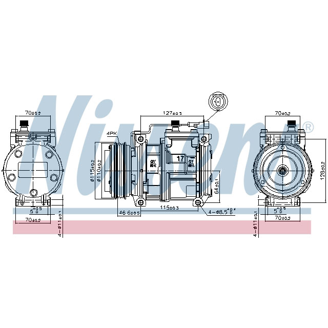 NISSENS COMPRESSOR TO SUIT IVECO