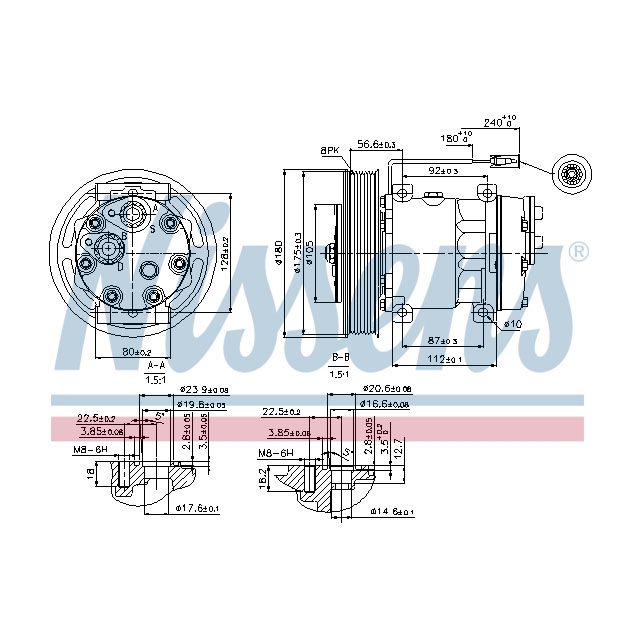 NISSENS COMPRESSOR TO SUIT VOLVO