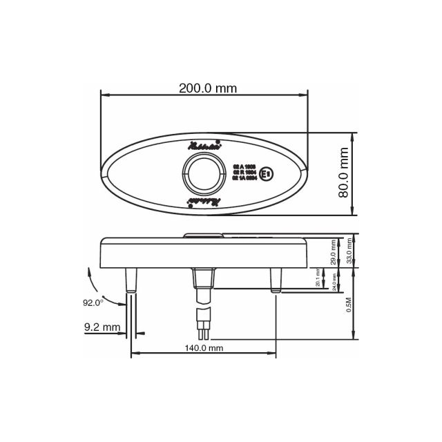 RUBBOLITE LAMP  (KLTF1212)
