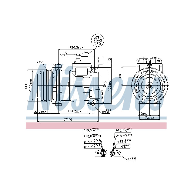 NISSENS COMPRESSOR TO SUIT IVECO
