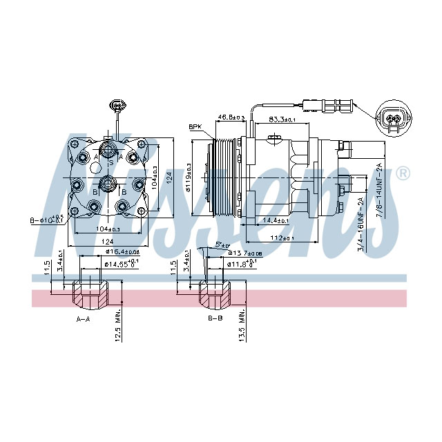 89459 NISSENS COMPRESSOR TO SUIT MAN