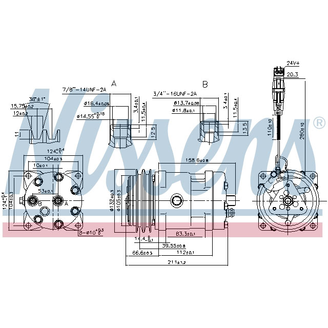 NISSENS COMPRESSOR TO SUIT MAN