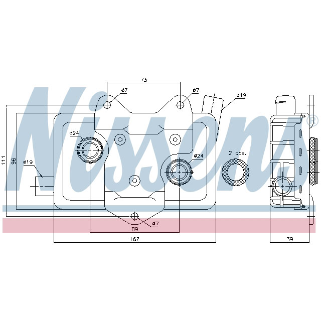 NISSENS OIL COOLER TO SUIT MERCEDES