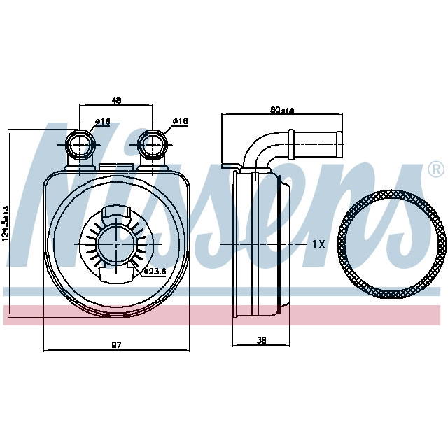 NISSENS OIL COOLER TO SUIT LCV
