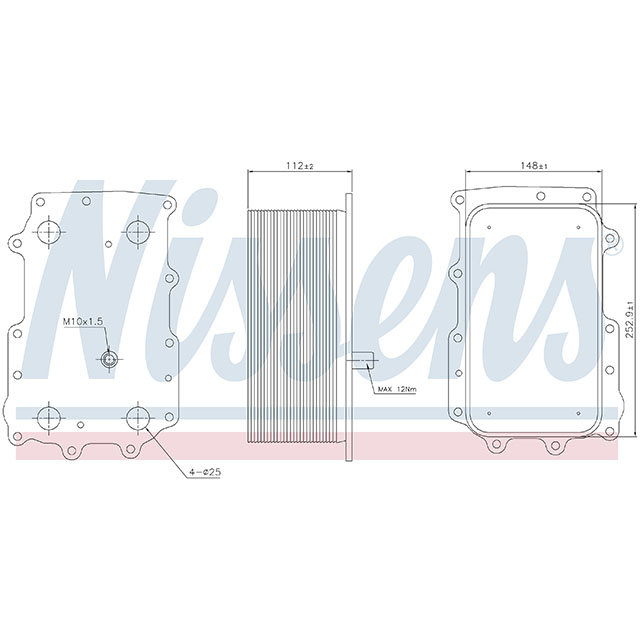NISSENS OIL COOLER TO SUIT DAF