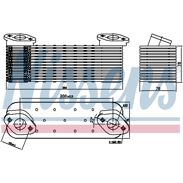 NISSENS OIL COOLER TO SUIT MERCEDES