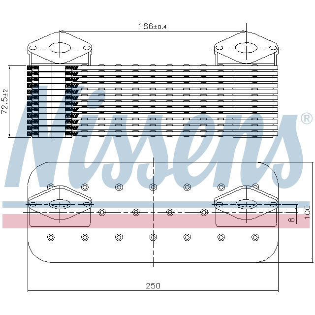 NISSENS OIL COOLER TO SUIT MERCEDES