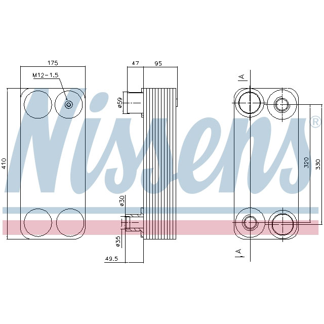 NISSENS OIL COOLER TO SUIT SCANIA