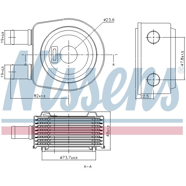 NISSENS OIL COOLER TO SUIT RENAULT