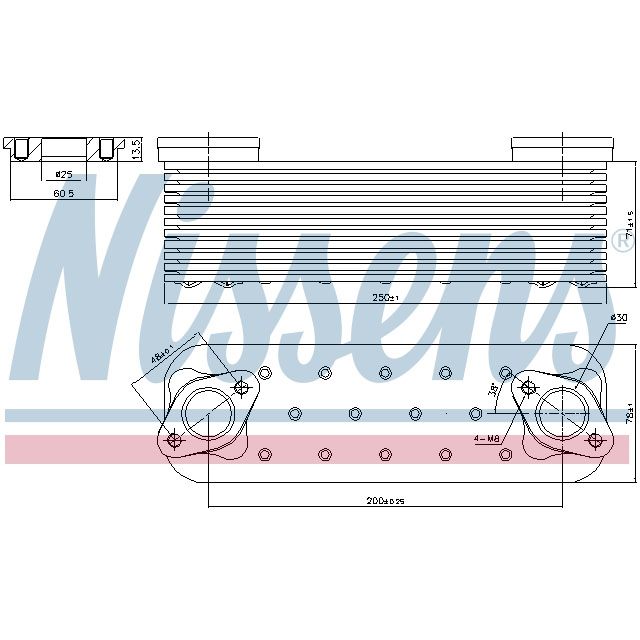 NISSENS OIL COOLER TO SUIT MAN