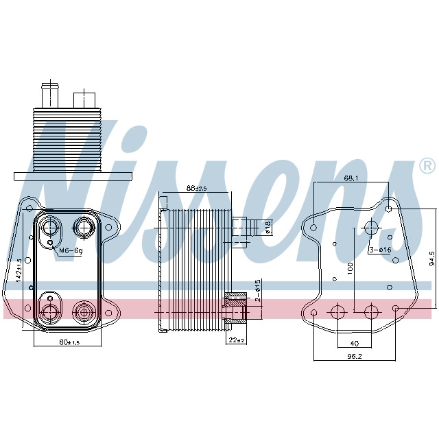NISSENS OIL COOLER TO SUIT MERCEDES
