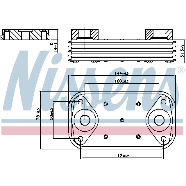 NISSENS OIL COOLER TO SUIT IVECO