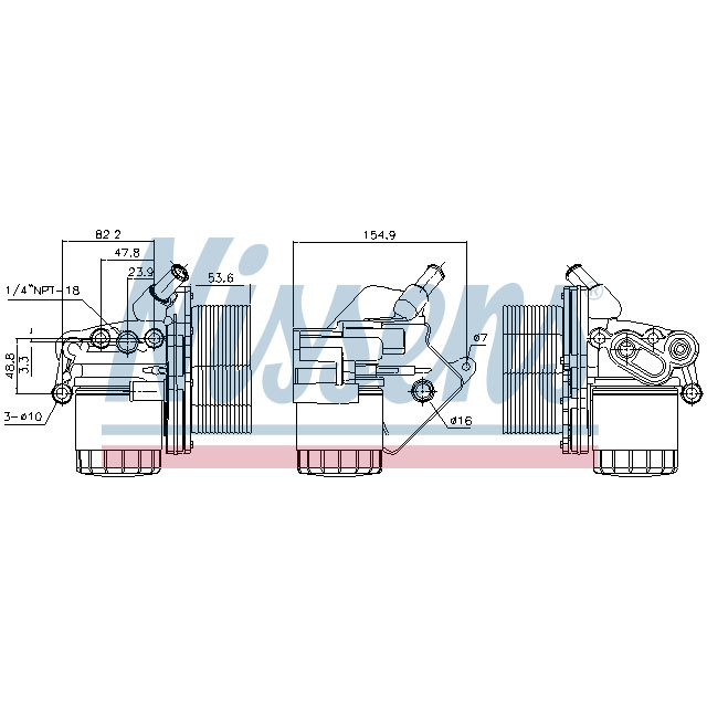 NISSENS OIL COOLER TO SUIT LCV