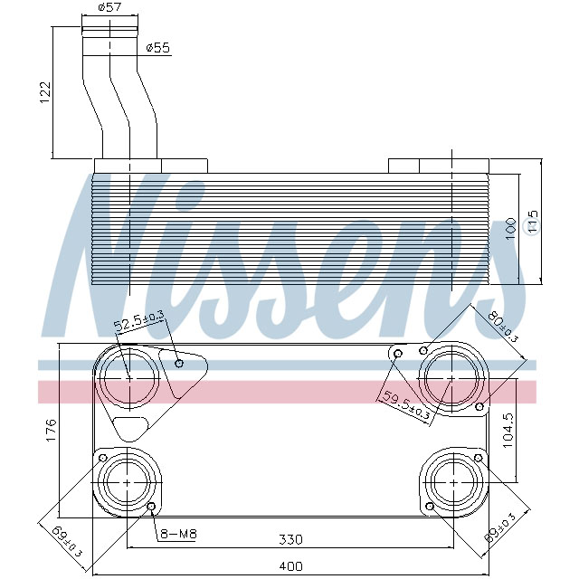 NISSENS OIL COOLER TO SUIT MAN