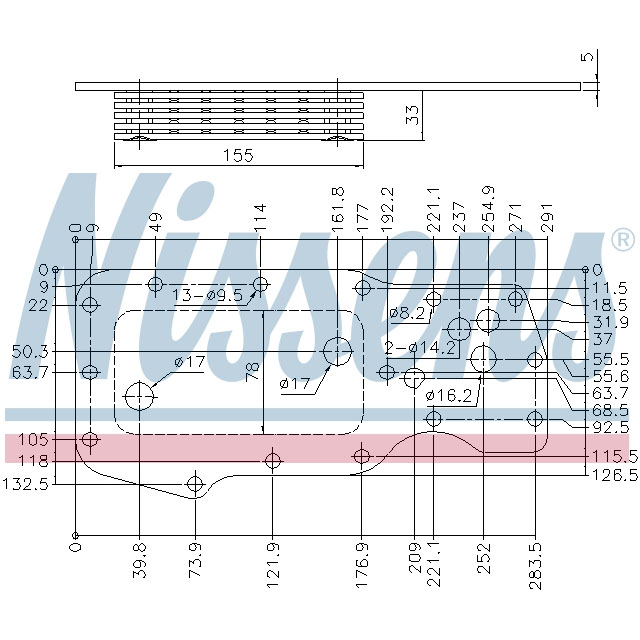 NISSENS OIL COOLER TO SUIT IVECO