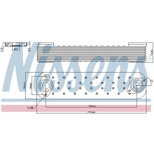 NISSENS OIL COOLER TO SUIT IVECO