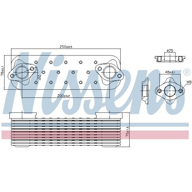 NISSENS OIL COOLER TO SUIT MAN