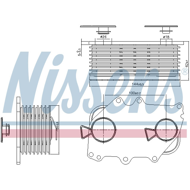 NISSENS OIL COOLER TO SUIT LCV