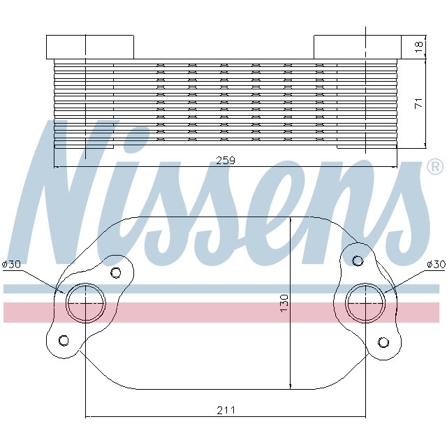 NISSENS OIL COOLER TO SUIT MERCEDES