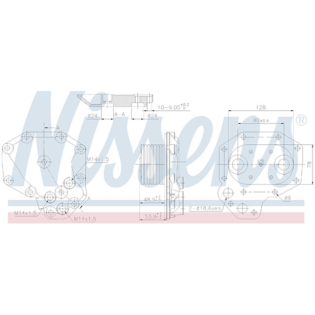 NISSENS OIL COOLER TO SUIT MERCEDES