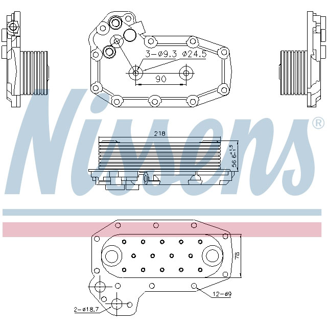 NISSENS OIL COOLER TO SUIT MERCEDES