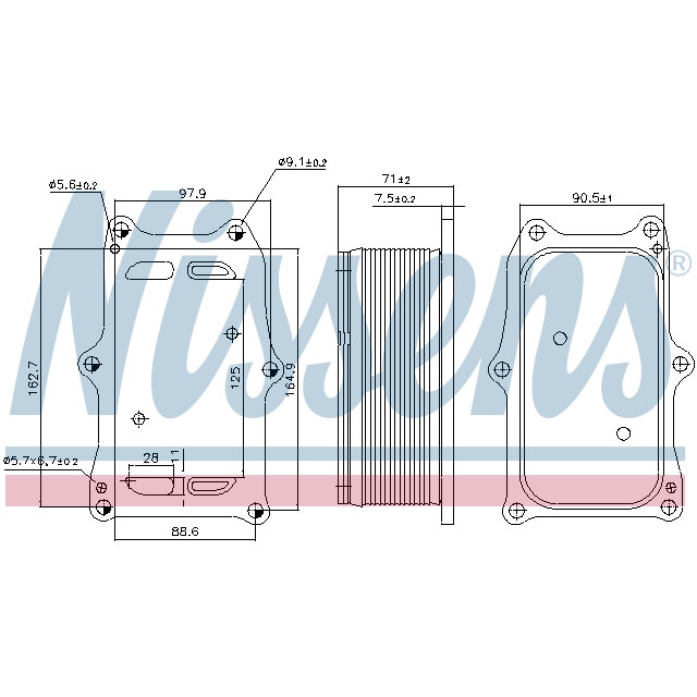 NISSENS OIL COOLER TO SUIT MERCEDES