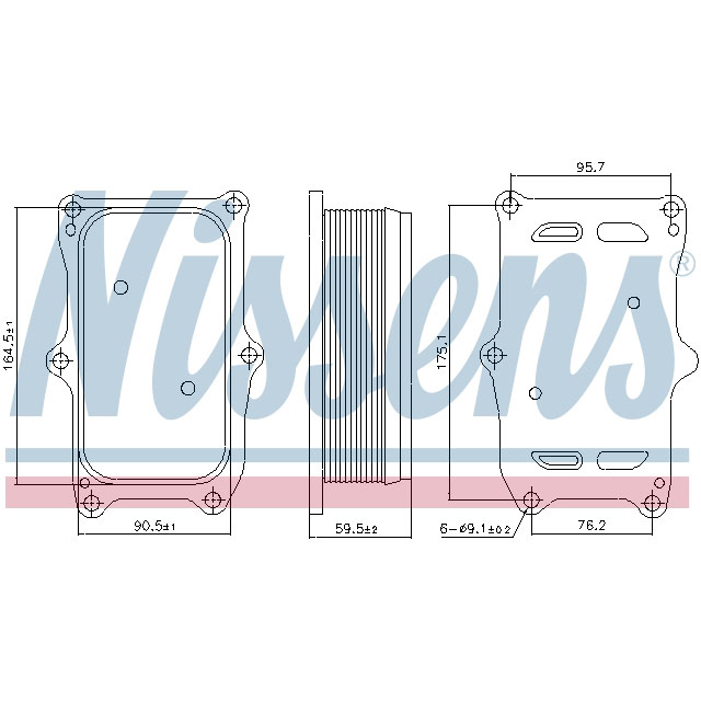 NISSENS OIL COOLER TO SUIT MERCEDES