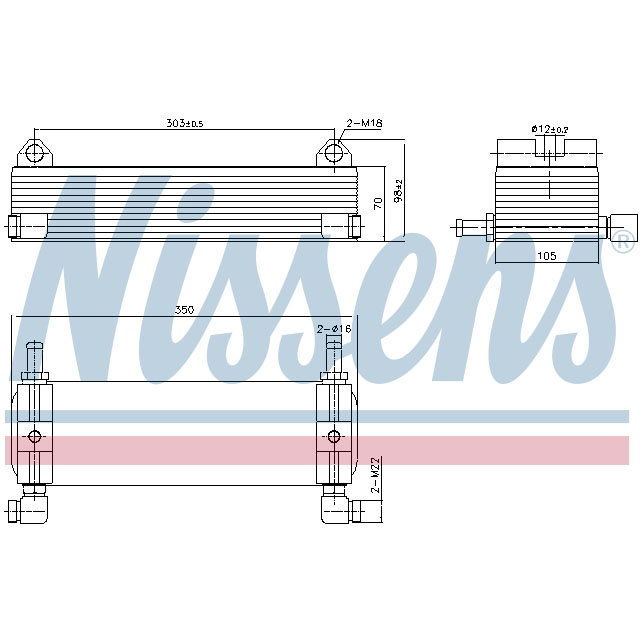 NISSENS OIL COOLER TO SUIT RENAULT