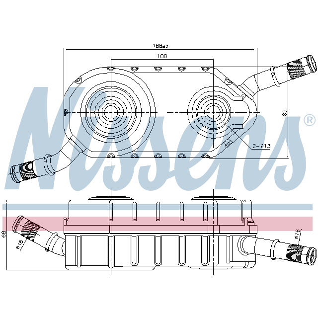 NISSENS OIL COOLER TO SUIT LCV