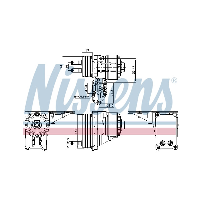 NISSENS OIL COOLER TO SUIT LCV