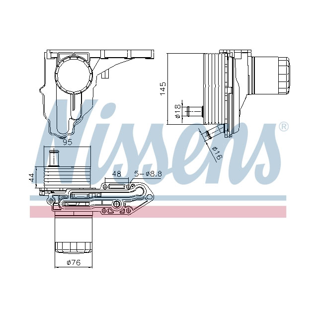 NISSENS OIL COOLER TO SUIT LCV