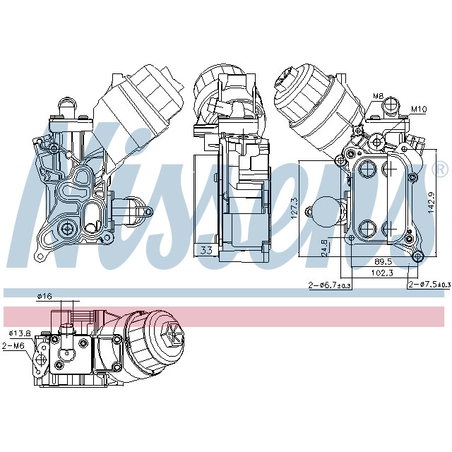 NISSENS OIL COOLER TO SUIT LCV