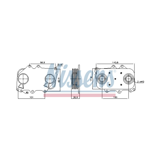 NISSENS OIL COOLER TO SUIT MAN