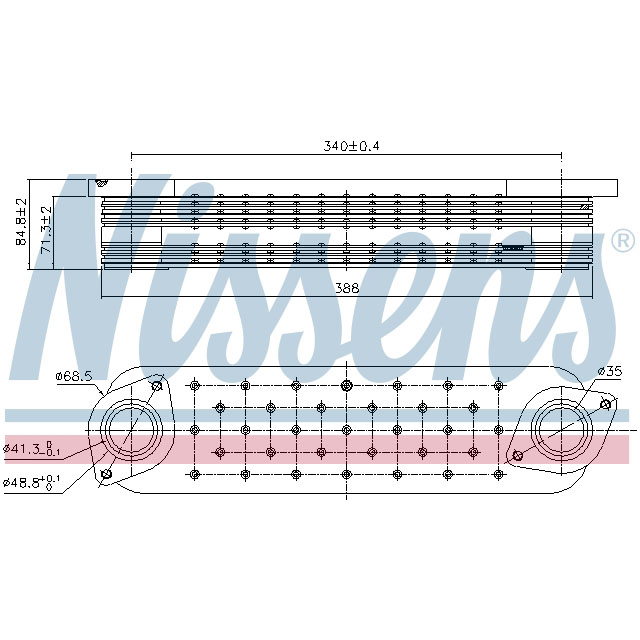 NISSENS OIL COOLER TO SUIT LCV