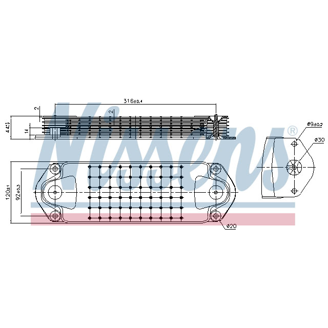 NISSENS OIL COOLER TO SUIT SCANIA