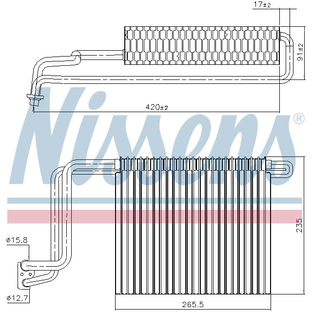 NISSENS EVAPORATOR TO SUIT MERCEDES