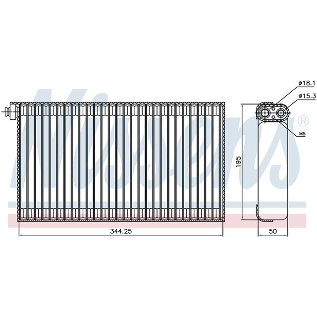NISSENS AIR CON RADIATOR TO SUIT SCANIA