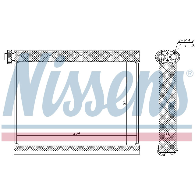 NISSENS EVAPORATOR TO SUIT MITSUBISHI