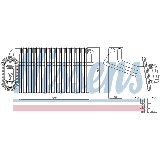92322 NISSENS EVAPORATOR TO SUIT DAF