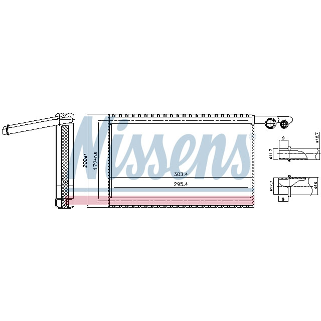 92329 NISSENS EVAPORATOR TO SUIT RENAULT