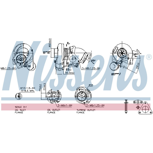 NISSENS TURBO TO SUIT MERCEDES