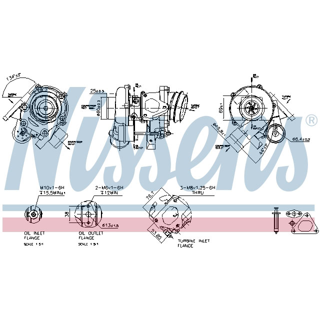 NISSENS TURBO TO SUIT MERCEDES