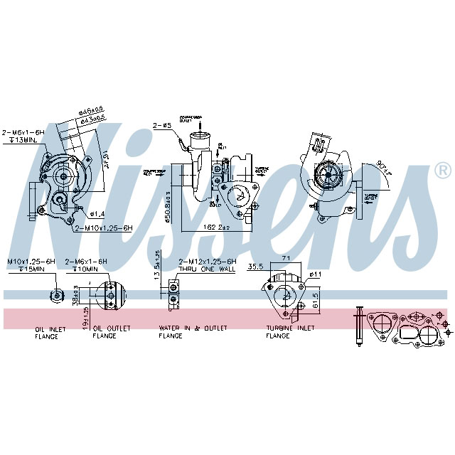 NISSENS TURBO TO SUIT MITSUBISHI