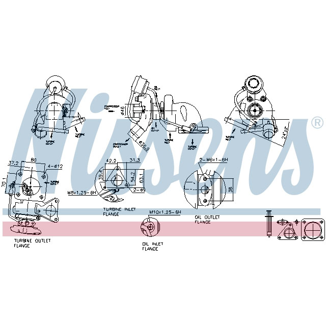 NISSENS TURBO TO SUIT LCV
