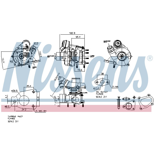 NISSENS TURBO TO SUIT RENAULT
