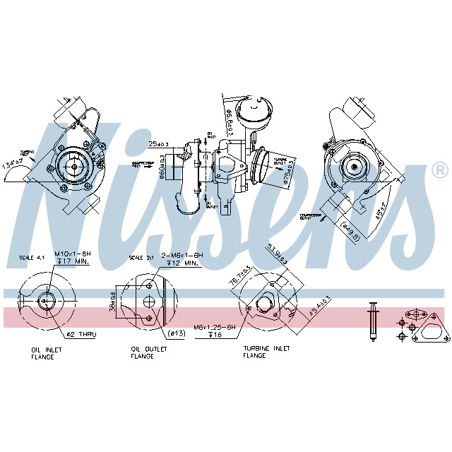 NISSENS TURBO TO SUIT MERCEDES