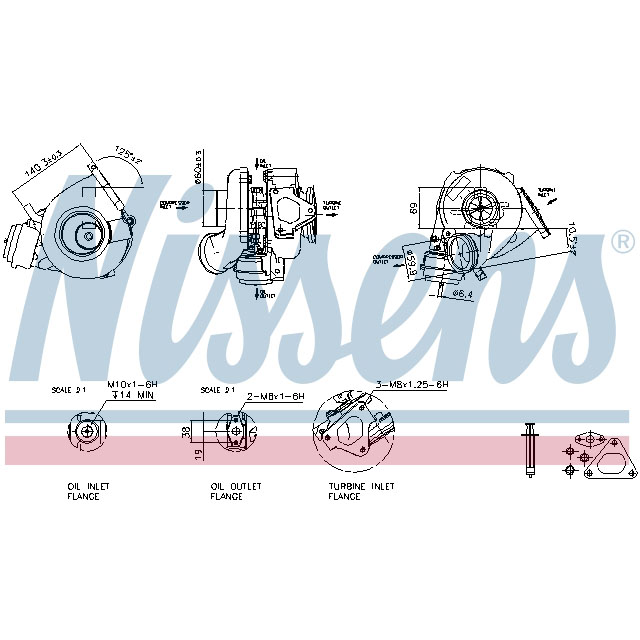 NISSENS TURBO TO SUIT MERCEDES